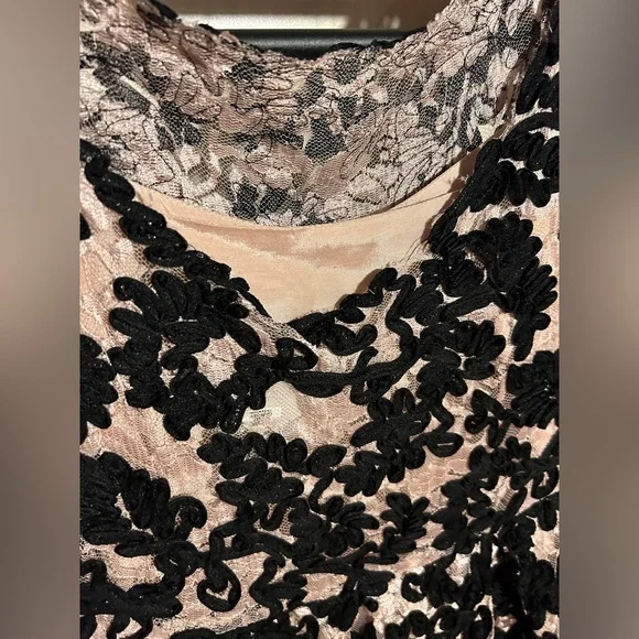 Yoana Baraschi Anthropologie Sheer Jardim Lace Dress Black Women’s Sz 4 - Picture 7 of 10